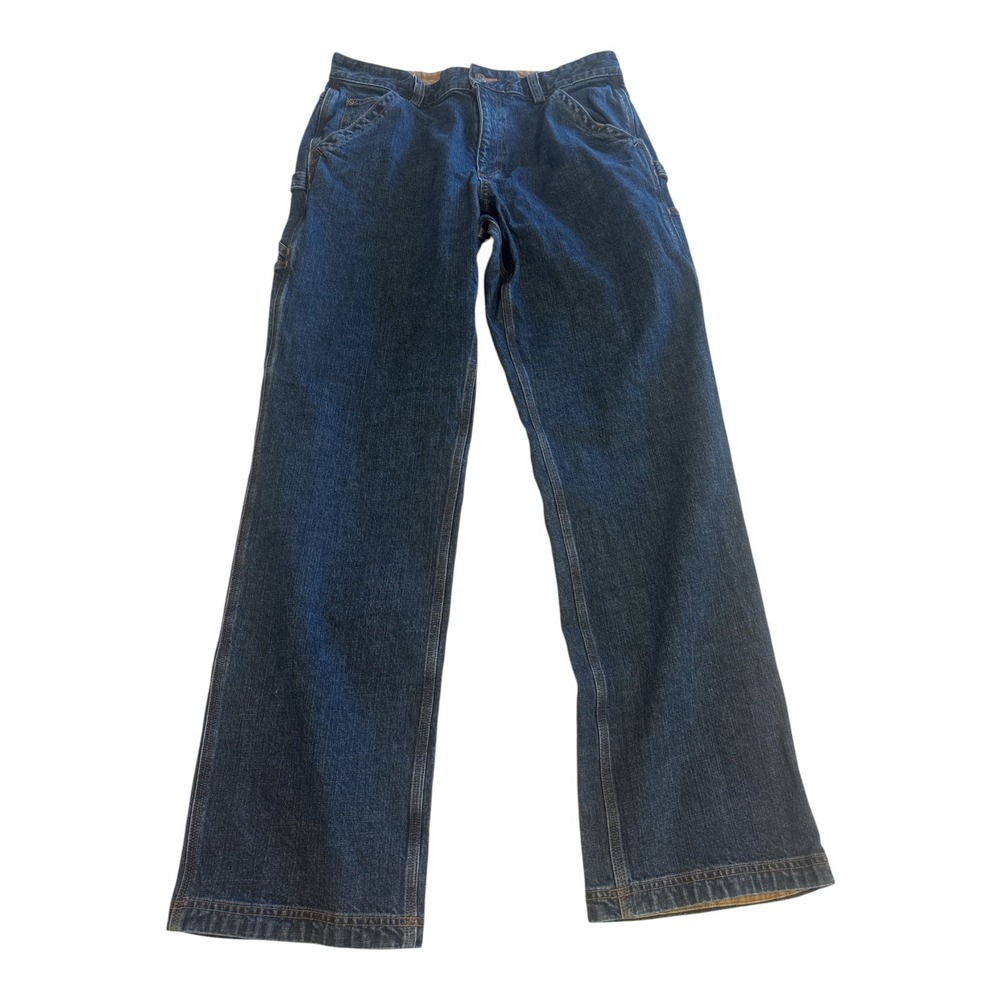 Duluth Trading Co DuluthFlex Ballroom Relaxed Fit Jeans Mens 34x34 Dark Indigo